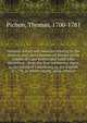 Genuine letters and memoirs relating to the natural, civil, and commercial history of the islands of Cape Breton and Saint John microform : from the first settlement there, to the taking of Louisbourg by the English in 1758, in which among many inter, Pichon, Thomas, 1700-1781 