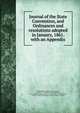 Journal of the State Convention, and Ordinances and resolutions adopted in January, 1861. with an Appendix, Mississippi. Convention (1861),Barry, William T. S. (William Taylor Sullivan), 1821-1868,Mississippi. Adjutant General's Office. Annual report, January 18, 1861,Mississippi. Auditor of Public Accounts 