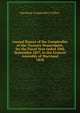 Annual Report of the Comptroller of the Treasury Department, for the Fiscal Year ended 30th September 1857, to the General Assembly of Maryland.. 1858, Maryland. Comptroller's Office. 