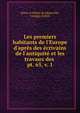 Les premiers habitants de l'Europe d'apr?s des ?crivains de l'antiquit? et les travaux des ., Henry d' Arbois de Jubainville, Georges Dottin 