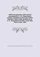 Official programme, 20th annual encampment G. A. R. Department of Ohio, and third annual convention Woman's relief corps, auxiliary to G. A. R., Department of Ohio, April 28th, 29th & 30th, 1886, Grand army of the republic. Dept. of Ohio,Woman's Relief Corps (U.S.). Dept. of Ohio 