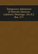 Temporary Admission of Illterate Mexican Laborers: Hearings . On H.J. Res. 271, 