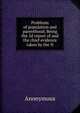 Problems of population and parenthood. Being the 2d report of and the chief evidence taken by the N, Heinrich Kretschmayr 
