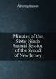 Minutes of the Sixty-Ninth Annual Session of the Synod of New Jersey, Heinrich Kretschmayr 