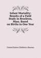 Infant Mortality: Results of a Field Study in Brockton, Mass. Based on Births in One Year, United States Children's Bureau 