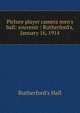 Picture player camera men's ball: souvenir : Rutherford's, January 16, 1914, Rutherford's Hall 