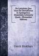 De Latinitate Qua Usus Est Tertullianus in Apologetico: Dissertatio Litteraria Quam . (Romanian Edition), Gerrit Blokhuis 