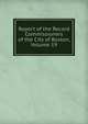 Report of the Record Commissioners of the City of Boston, Volume 19, 
