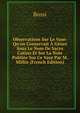 Observations Sur Le Vase: Qu'on Conservait ? G?nes Sous Le Nom De Sacro Catino Et Sur La Note Publi?e Sur Ce Vase Par M. Millin (French Edition), Bossi 