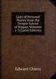 Lists of Personal Names from the Temple School of Nippur, Volumes 1-3 (Latin Edition), Edward Chiera 