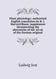 Plant physiology; authorized English translation by R. J. HarveyGibson; supplement incorporating the alterations of the 2d ed. of the German original, Ludwig Jost 