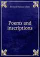 Poems and inscriptions, Gilder, Richard Watson, 1844-1909 