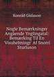 Nogle Bem?rkninger Ang?ende Ynglingatal: Bem?rking Til En 'V?suhelmingr' Af Snorri Sturluson, Konra? Gislason 