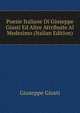 Poesie Italiane Di Giuseppe Giusti Ed Altre Attribuite Al Medesimo (Italian Edition), Giuseppe Giusti 