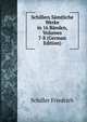 Schillers Samtliche Werke in 16 Banden, Volumes 7-8 (German Edition), Friedrich Schiller 