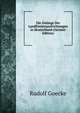 Die Anfange Der Landfriedensaufrichtungen in Deutschland (German Edition), Rudolf Goecke 