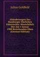 Abanderungen Des Hamburger Ehelichen Guterrechts: Hinsichtlich Der Am 1 Januar 1900 Bestehenden Ehen (German Edition), Julius Goldfeld 