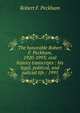 The honorable Robert F. Peckham, 1920-1993: oral history transcripts : his legal, political, and judicial life / 1995, Robert F. Peckham 
