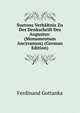 Suetons Verhaltnis Zu Der Denkschrift Des Augustus: (Monumentum Ancyranum) (German Edition), Ferdinand Gottanka 