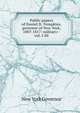 Public papers of Daniel D. Tompkins, governor of New York, 1807-1817: military--vol. I-III, New York Governor 