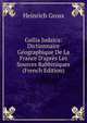 Gallia Judaica: Dictionnaire G?ographique De La France D'apr?s Les Sources Rabbiniques (French Edition), Heinrich Gross 