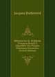 M?moire Sur Le Probl?me D'analyse Relatif ? L'?quilibre Des Plaques ?lastiques Encastr?es (French Edition), Jacques Hadamard 