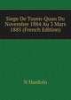 Siege De Tuyen-Quan Du Novembre 1884 Au 3 Mars 1885 (French Edition), N Hardoin 