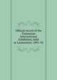 Official record of the Tasmanian International Exhibition, held at Launceston, 1891-92, 