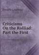 Criticisms On the Rolliad: Part the First, French Laurence 