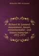 Richard M. Leonard: mountaineer, lawyer, envionmentalist : oral history transcript / 1972-1975, Richard M. 1908- ive Leonard 