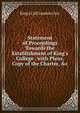 Statement of Proceedings Towards the Establishment of King's College . with Plans, Copy of the Charter, &c, King's Coll London Univ 