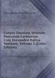 Corpus Omnium Veterum Poetarum Latinorum Cum Eorumden Italica Versione, Volume 1 (Latin Edition), Giuseppe Ricchino Malatesta 