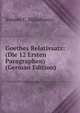 Goethes Relativsatz: (Die 12 Ersten Paragraphen) (German Edition), Simion C. Mandrescu 