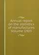 Annual report on the statistics of manufactures Volume 1903, 