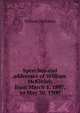 Speeches and addresses of William McKinley, from March 1, 1897, to May 30, 1900, William McKinley 