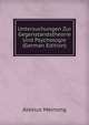 Untersuchungen Zur Gegenstandstheorie Und Psychologie (German Edition), Alexius Meinong 