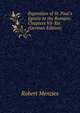 Exposition of St. Paul's Epistle to the Romans: Chapters Vii-Xvi (German Edition), Robert Menzies 