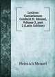 Lexicon Caesarianum Confecit H. Meusel, Volume 2, part 2 (Latin Edition), Heinrich Meusel 