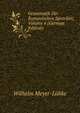 Grammatik Der Romanischen Sprachen, Volume 4 (German Edition), Wilhelm Meyer-Lubke 