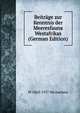 Beitrage zur Kenntnis der Meeresfauna Westafrikas (German Edition), W 1860-1937 Michaelsen 