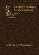25 early vocalises for the medium voice, W H. 1863-1924 Neidlinger 