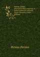 Satirae. Edidit, adnotationibus exegeticis et indice verborum instruxit Geyza Nemethy (Latin Edition), Persius Persius 