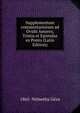 Supplementum commentariorum ad Ovidii Amores, Tristia et Epistulas ex Ponto (Latin Edition), 1865- Nemethy Geza 