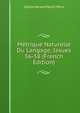 Metrique Naturelle Du Langage, Issues 56-58 (French Edition), Gaston Bruno Paulin Paris 