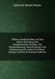 Offenes Sendschreiben an Den Hohen Reichstag Des Norddeutschen Bundes: Die Ehesschliesung, Ehescheidung Und Eidesleitung Der Juden Und Ihren . Bundes Und Die R (German Edition), Ephraim Moses Pinner 