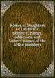 Roster of Daughters of California pioneers; names, addresses, and fathers' names of the active members, 