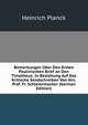 Bemerkungen Uber Den Ersten Paulinischen Brief an Den Timotheus: In Beziehung Auf Das Kritische Sendschreiben Von Hrn. Prof. Fr. Schleiermacher (German Edition), Heinrich Planck 