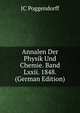 Annalen Der Physik Und Chemie. Band Lxxii. 1848. (German Edition), JC POGGENDORFF 