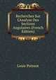 Recherches Sur L'Analyse Des Sections Angulaires (French Edition), Louis Poinsot 
