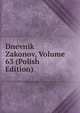 Dnevnik Zakonov, Volume 63 (Polish Edition), 